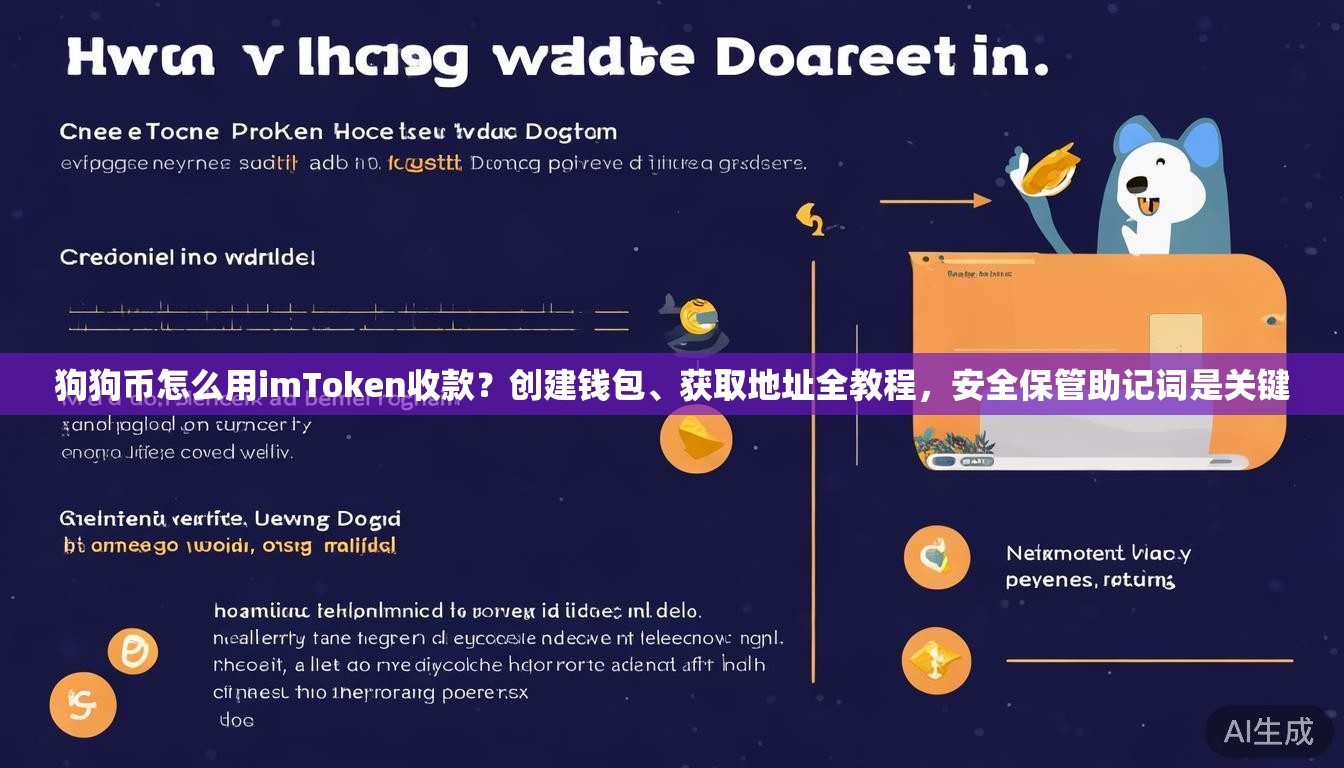 狗狗币怎么用imToken收款？创建钱包、获取地址全教程，安全保管助记词是关键