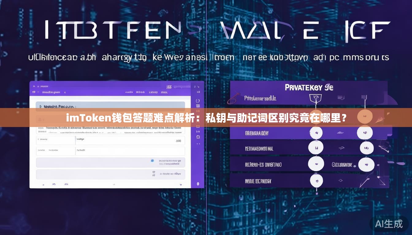 imToken钱包答题难点解析：私钥与助记词区别究竟在哪里？