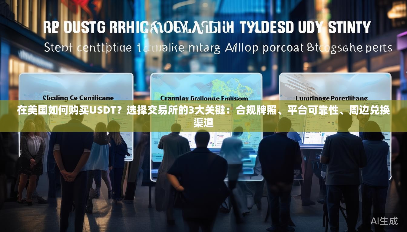 在美国如何购买USDT？选择交易所的3大关键：合规牌照、平台可靠性、周边兑换渠道