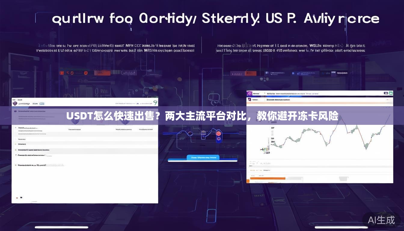 USDT怎么快速出售？两大主流平台对比，教你避开冻卡风险